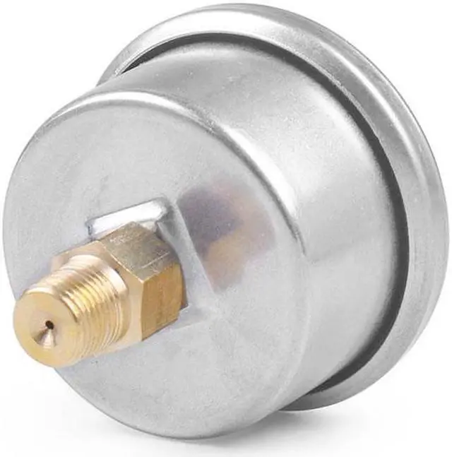 Alt view image 7 of 7 - Universal Liquid Filled Fuel Press Pressure Gauge 0-60 PSI For Fuel Pressure Regulator Oil Gauge 1/8" NPT Black Face