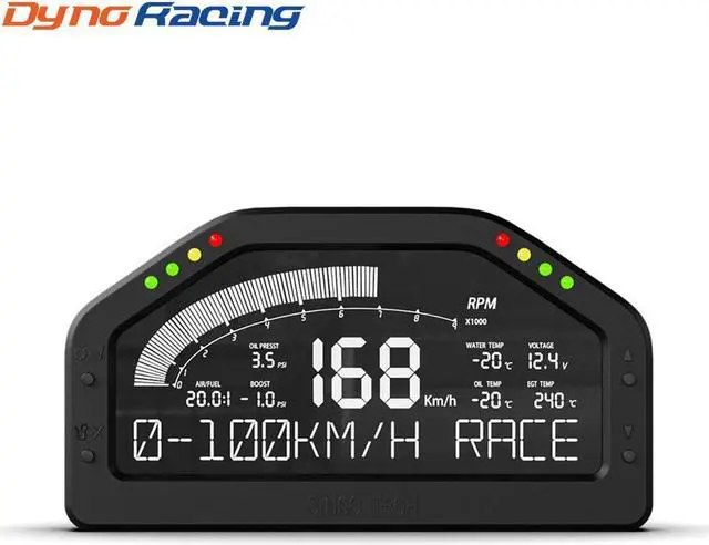 Main image of 11 in 1 Rally 7 Colors Car Race Dash Dashboard LCD Digital Display Gauge Waterproof Car Meter Full Sensor Kit Tachometer DO926