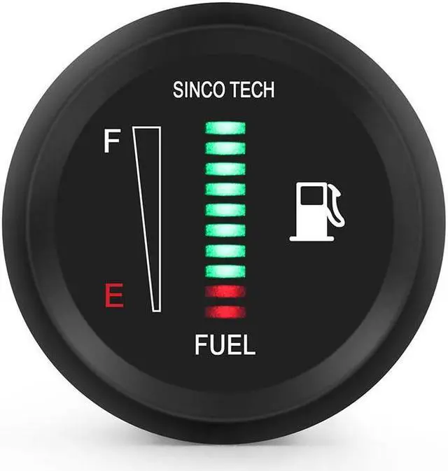 Alt view image 4 of 7 - 2" 52mm Universal Digital display Car Fuel Level Gauge Meter 8-18V without Sensor