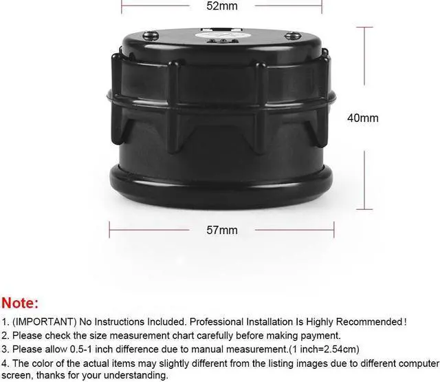 Alt view image 2 of 7 - 2" 52mm Universal Digital display Car Fuel Level Gauge Meter 8-18V without Sensor