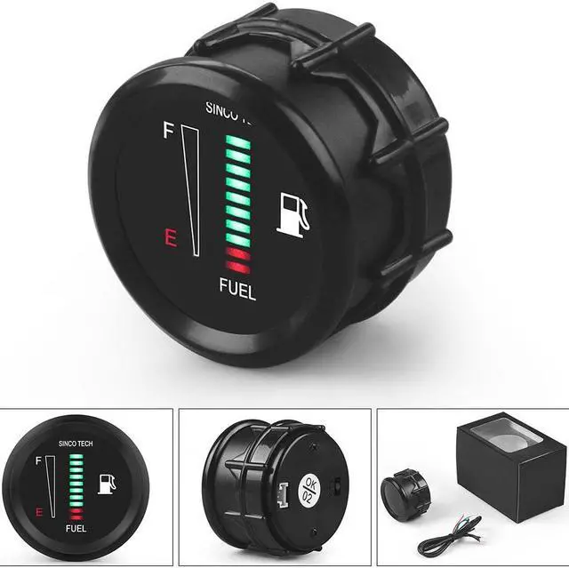 Alt view image 3 of 7 - 2" 52mm Universal Digital display Car Fuel Level Gauge Meter 8-18V without Sensor