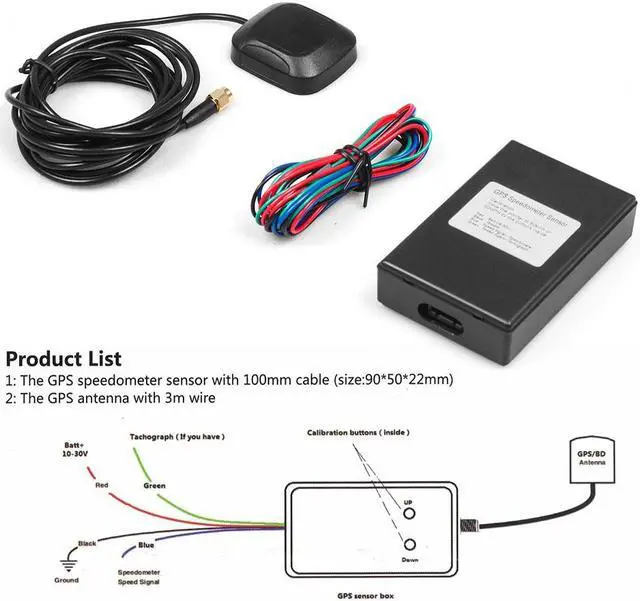 Alt view image 2 of 7 - Universal GPS Speed Sender Speedometer Sensor Adapter for Car Truck Boat GPS Speedometer Gauge Meter