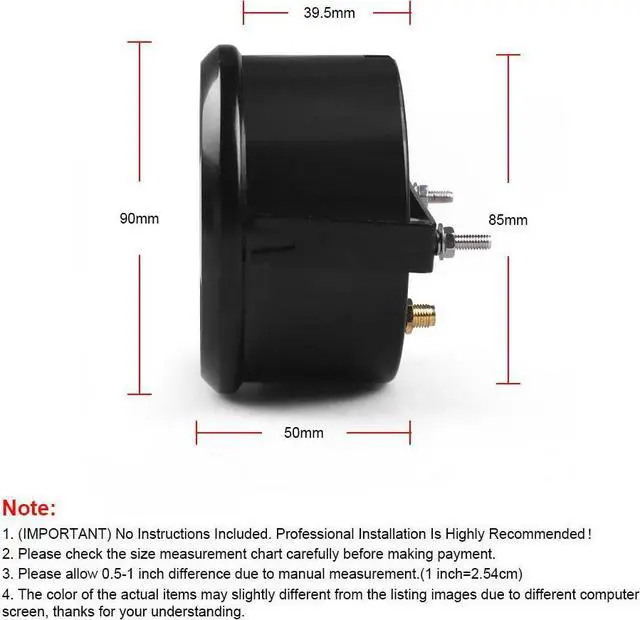 Alt view image 2 of 7 - Universal 85mm GPS Speedometer 200km/h Speed Gauge Meter With 7 Colors Backlight 12V 24V With LCD For Car Truck Boat Motor