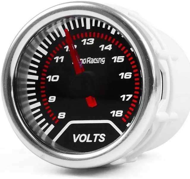Alt view image 5 of 7 - 2" 52mm LED Pointer Auto Car Volt Meter Voltmeter Voltage Gauge Smoke Face 8-18V