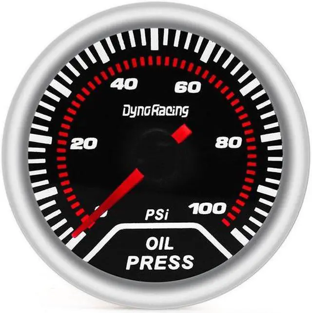 Alt view image 4 of 7 - 2" 52mm Universal Car Oil Pressure Gauge Smoke Len LED Pointer 0-100 PSI Oil Press Pressure Gauge Meter with 1/8 npt sensor