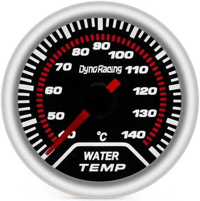 Alt view image 4 of 7 - 2" 52mm Car LED Smoke Lens 40-140 Pointer Water Temp Temperature Gauge Meter with 1/8 npt Sensor