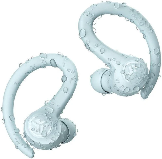 Alt view image 6 of 12 - JLab GO Air Sport True Wireless Earbuds | Wireless Workout Earbuds | Light Blue| C3 Clear Calling | Secure Earhook Sport Design | 32+ Hour Bluetooth Playtime | 3 EQ Sound