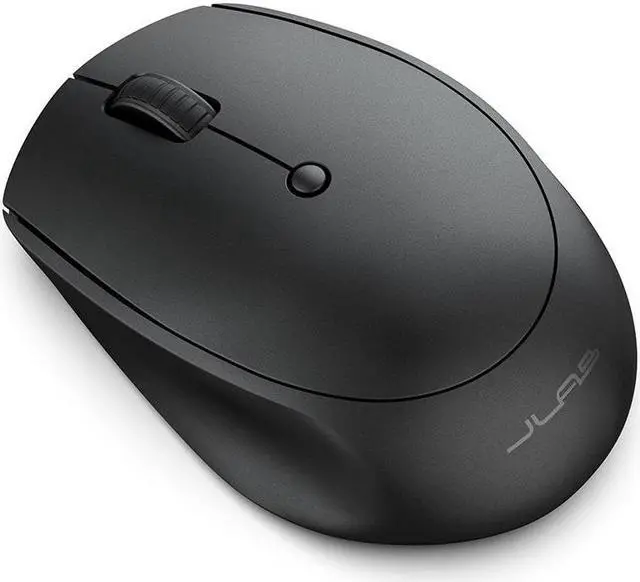 Alt view image 5 of 10 - JLab Go Wireless Mouse |Connect via Bluetooth/USB Dongle | 4 Button Clicks | Easy Device Switch | Ultra Compact Design | AA Battery Powered | Mac OS | Windows | Chrome OS| Right + Left Handed | Black