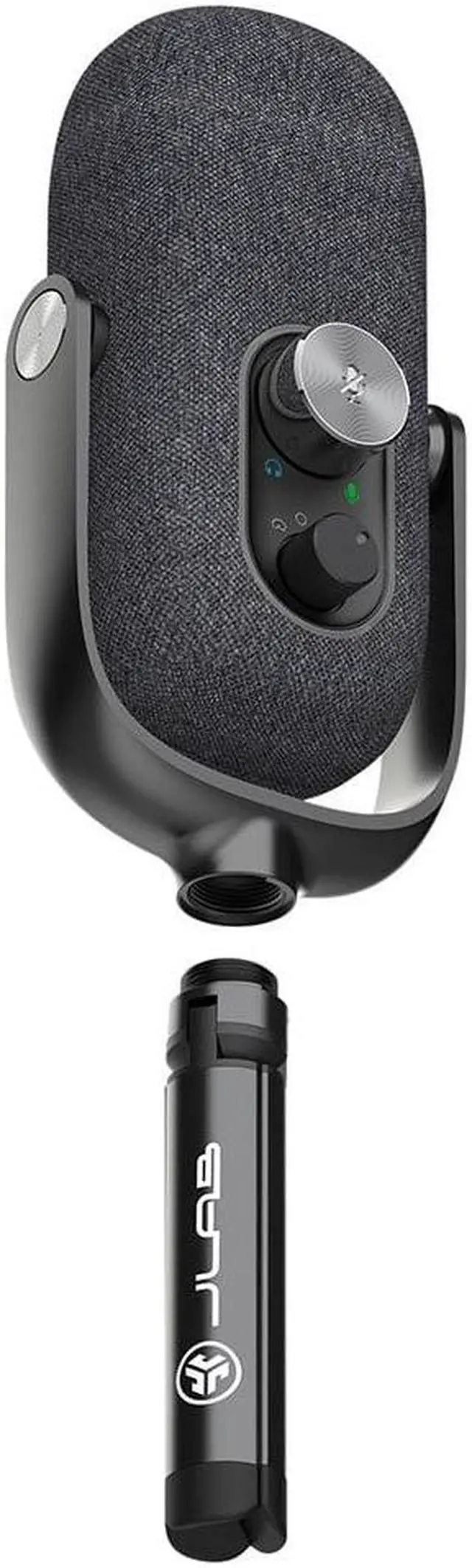 Alt view image 5 of 7 - JLab Epic Talk USB Microphone | Black | USB-C Output | Cardioid, Omni, Stereo, and Bi-Directional | 192k Sample Rate | Volume Control, Gain Control, and Quick Mute | 3.5mm AUX | Plug and Play