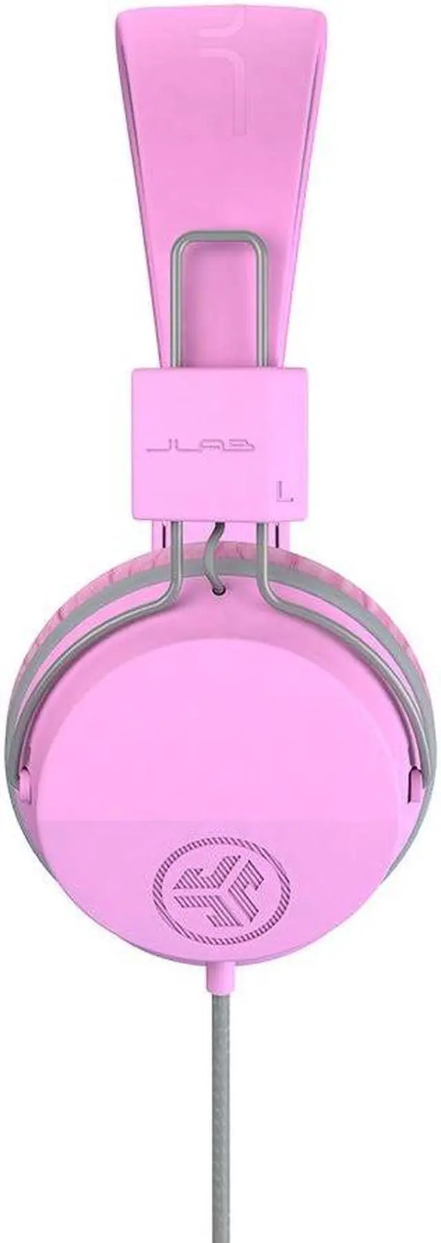 Alt view image 6 of 6 - JLab JBuddies Studio On-Ear Kids Wired Headphones, For School & Travel, 3.5mm Plug, Kid Safe, Studio Volume Safe, Volume Limiter, Folding, Adjustable, Noise Isolation, with Mic, Pink/Graphite