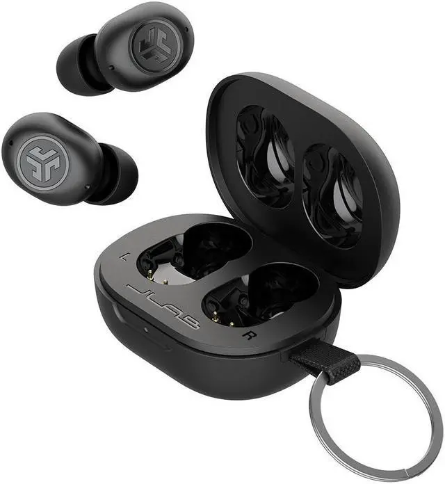 Main image of JLab JBuds Mini True Wireless Bluetooth Earbuds + Charging Case, Black, IP55 Sweat and Dust Proof, Bluetooth Multipoint, Be Aware Audio, 3 EQ Sound Settings, Crystal Clear Calls