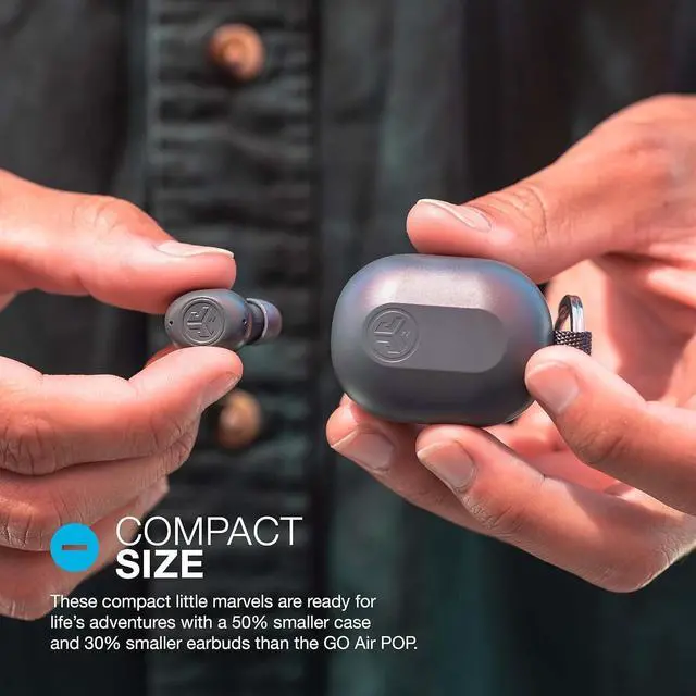 Alt view image 2 of 7 - JLab JBuds Mini True Wireless Bluetooth Earbuds + Charging Case, Sage Grey, IP55 Sweat and Dust Proof, Bluetooth Multipoint, Be Aware Audio, 3 EQ Sound Settings, Crystal Clear Calls