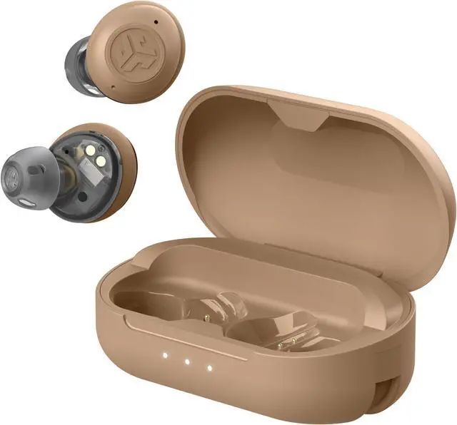 Main image of JLab Hear OTC Hearing Aid & Wireless Earbuds, Traditional Earbud Fit, Bluetooth 5.3, Connect to iOS or Android Devices, Four Preset Hearing Modes, In-Ear Detection, Beige