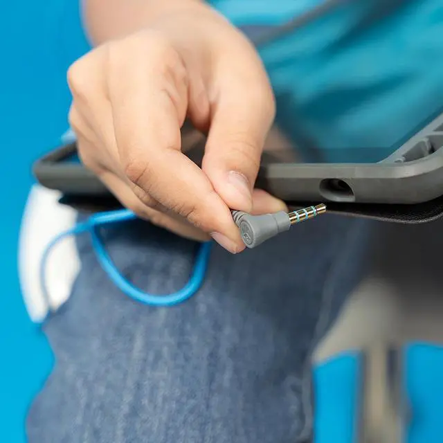 Alt view image 7 of 7 - JLab JBuddies Studio 2 On-Ear Kids Wired Headphones, Grey/Blue, Toddler Headphones, Kid Safe, Studio Volume Safe, Volume Limiter, Folding, Adjustable, Noise Isolation, with Mic