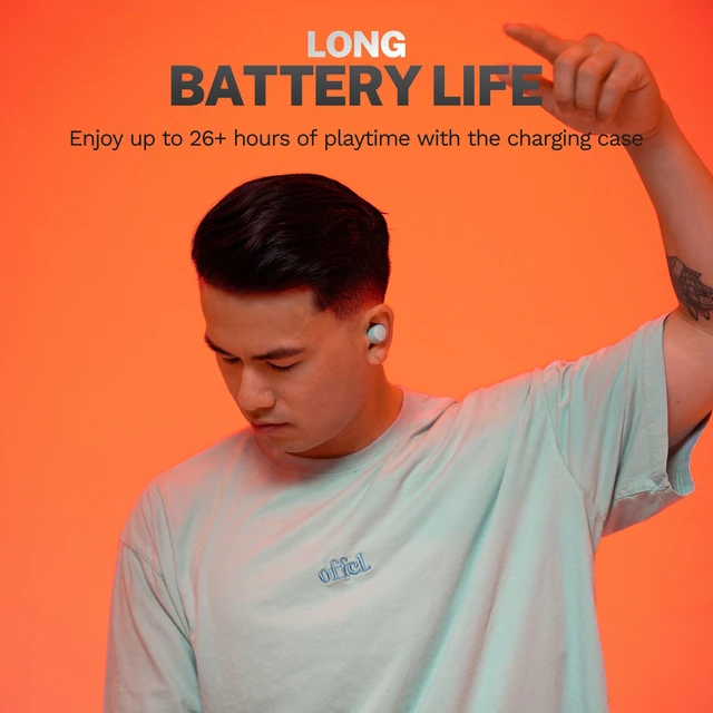 Alt view image 4 of 7 - JLab Go Pop+ True Wireless Bluetooth Earbuds, Charging Case, Mint, Dual Connect, IPX4 Sweat Resistance, Bluetooth 5.3 Connection, 3 EQ Sound Settings Signature, Balanced, Bass Boost