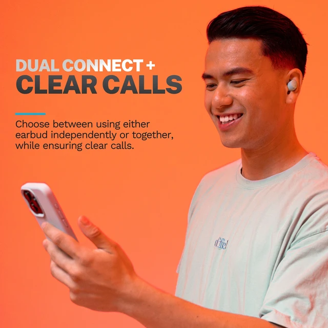 Alt view image 5 of 7 - JLab Go Pop+ True Wireless Bluetooth Earbuds, Charging Case, Mint, Dual Connect, IPX4 Sweat Resistance, Bluetooth 5.3 Connection, 3 EQ Sound Settings Signature, Balanced, Bass Boost