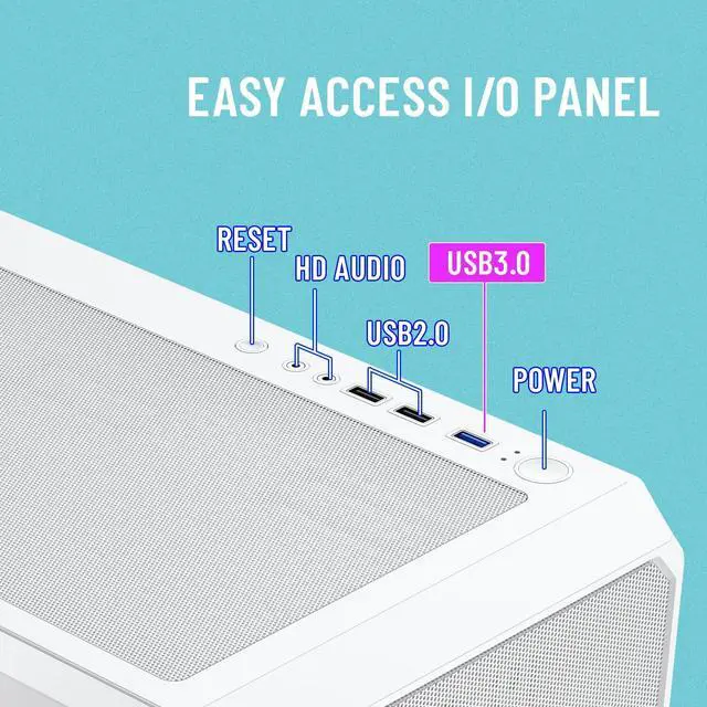 Alt view image 6 of 6 - RAIDMAX V212 ATX Mid Tower Gaming PC Case Bundle with 700W Power Supply & AM1204 ARGB CPU Air Cooler, Digital Temperature Display, 4 Heat Pipes, Pre-Installed RGB Fans, Supports LGA1851 / AM5