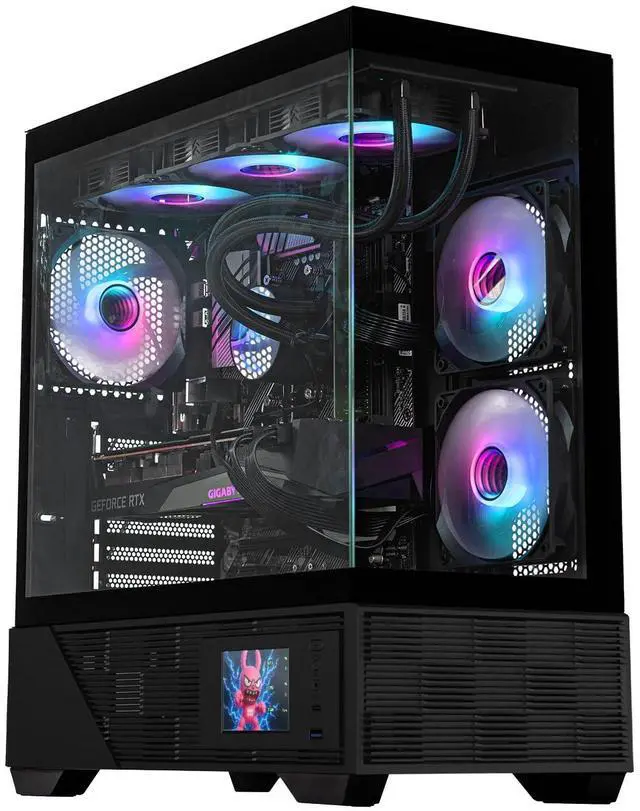 RAIDMAX i803 Premium ATX Gaming PC Case, Panoramic Tempered Glass