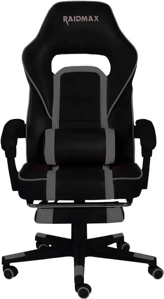 Alt view image 2 of 6 - Raidmax Advanced DK701 Series Computer-Gaming-Chairs, XL Size Gaming Chair with Padded Arm Rest and Foldable Foot Rest, Heavy Duty 350mm Base with 60mm casters, PU Leather with Moulden Foam
