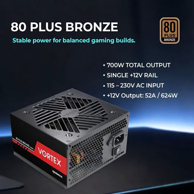Alt view image 4 of 5 - Raidmax I801 White Panoramic Gaming Case with 700W 80+ Gold PSU, ATX Mid Tower, Tempered Glass, Pre-Installed 3 x 120mm ARGB Fans, Supports 240/360mm Liquid Cooler & RTX 50 Series GPU