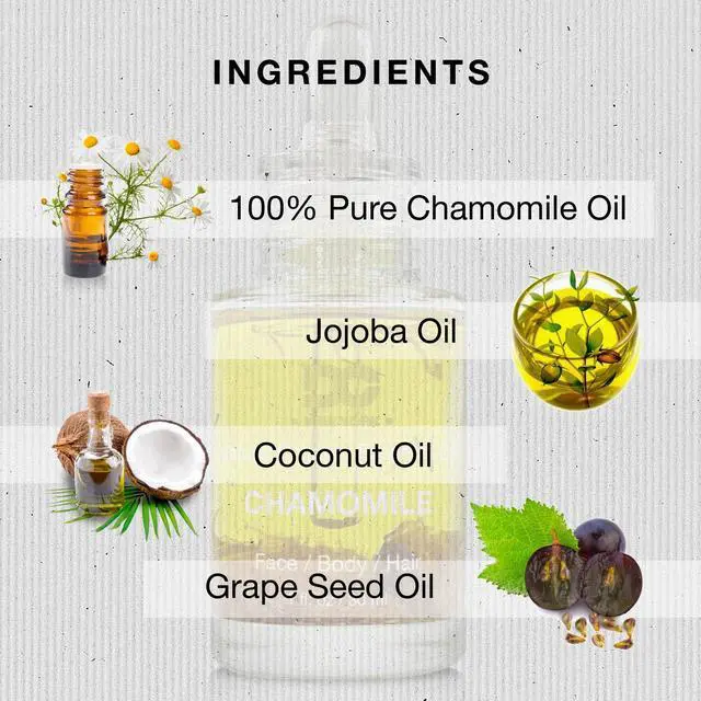 Alt view image 6 of 6 - Chamomile Pure Organic Multi-use Essential Oil