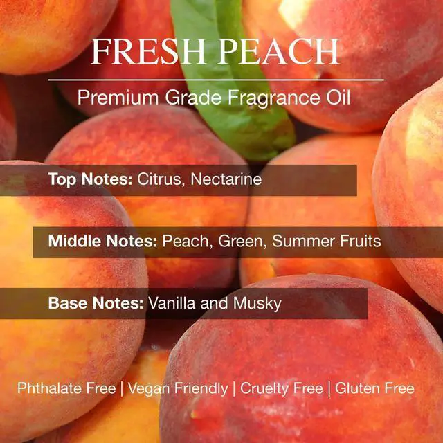 Alt view image 2 of 5 - Daniella's Candles Collection Fresh Peach Reed Diffuser Refill Oil 3.4oz/100mL