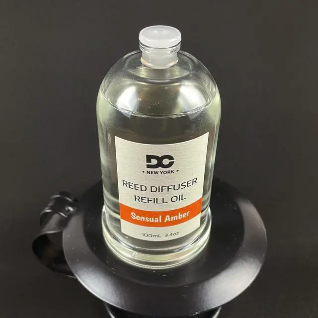 Alt view image 2 of 5 - Daniella's Candles Sensual Amber Reed Diffuser Refill Oil 3.4oz/100mL - Premium Grade Aromatic Oil for Home Fragrance and Room Decor