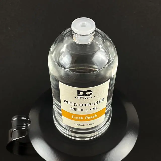 Alt view image 3 of 5 - Daniella's Candles Collection Fresh Peach Reed Diffuser Refill Oil 3.4oz/100mL