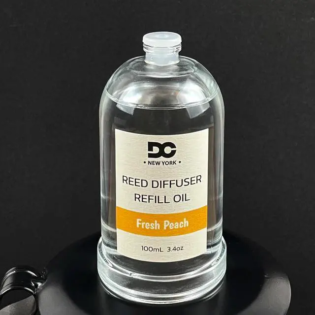Alt view image 5 of 5 - Daniella's Candles Collection Fresh Peach Reed Diffuser Refill Oil 3.4oz/100mL