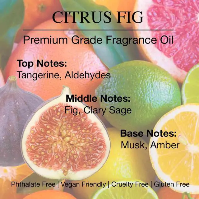 Alt view image 6 of 6 - Citrus and Fig Reed Diffuser Refill Oil 3.4oz/100mL