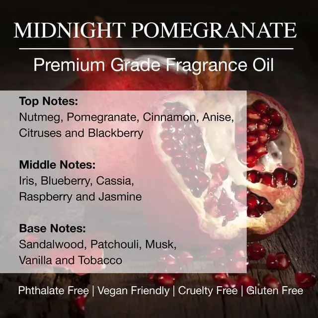 Alt view image 4 of 4 - Daniella's Candles Midnight Pomegranate Reed Diffuser Set Red 100mL - Premium Home Fragrance with Long-Lasting 20-Week Scent in Elegant Red Gift Box