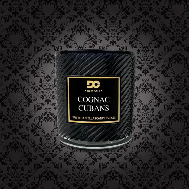 Alt view image 4 of 4 - Daniella's Candles Men's Collection Candle Gift Set of 2, Black For Men and Cognac Cubans