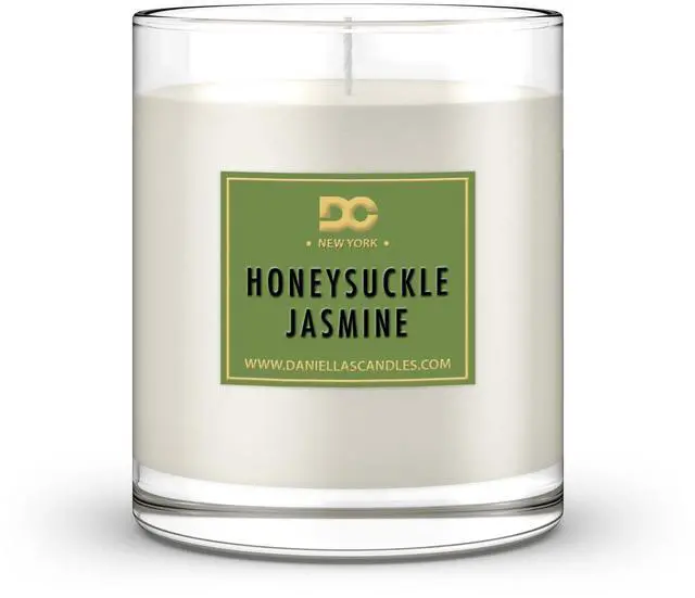 Main image of DANIELLA'S CANDLES Honeysuckle Jasmine Candle, Natural Soy Wax, Burn Time 65h, With Inside No Jewelry