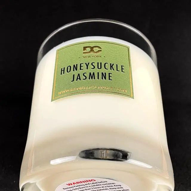 Alt view image 4 of 6 - DANIELLA'S CANDLES Honeysuckle Jasmine Candle, Natural Soy Wax, Burn Time 65h, With Inside No Jewelry