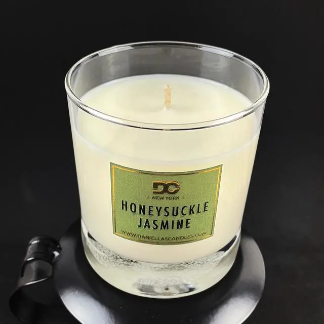 Alt view image 5 of 6 - DANIELLA'S CANDLES Honeysuckle Jasmine Candle, Natural Soy Wax, Burn Time 65h, With Inside No Jewelry
