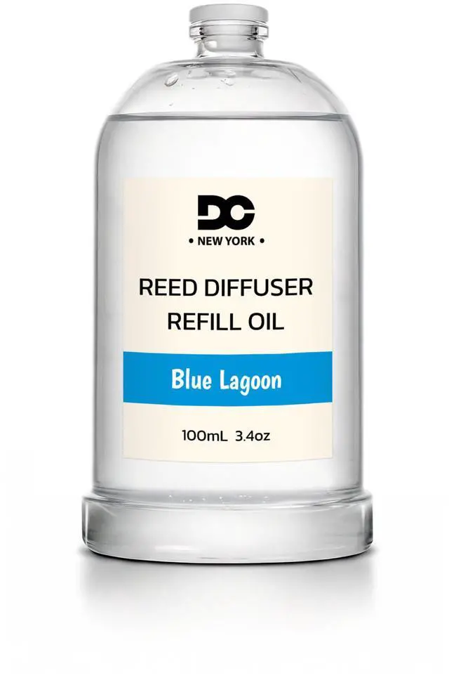 Main image of Daniella's Candles Collection Blue Lagoon Reed Diffuser Refill Oil 3.4oz 100mL Home Fragrance Scented Oil Aromatherapy Room Freshener for Spa, Meditation, and Everyday Use