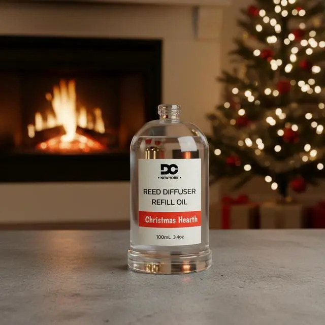 Alt view image 5 of 7 - Daniella's Candles Collection Christmas Hearth Reed Diffuser Refill Oil 3.4oz 100mL Home Fragrance Scented Oil Aromatherapy Room Freshener for Spa, Meditation, and Everyday Use