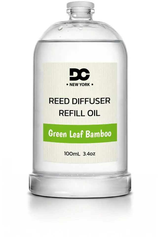 Main image of Daniella's Candles Collection Green Leaf Bamboo Reed Diffuser Refill Oil 3.4oz 100mL Home Fragrance Scented Oil Aromatherapy Room Freshener for Spa, Meditation, and Everyday Use