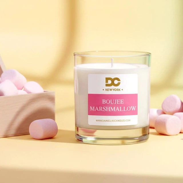 Alt view image 4 of 7 - DANIELLA'S CANDLES Boujee Marshmallow Luxury Scented Candle, Hand-Poured, Long Lasting, Clean Burning Up To 50 Hours, Natural Soy Wax