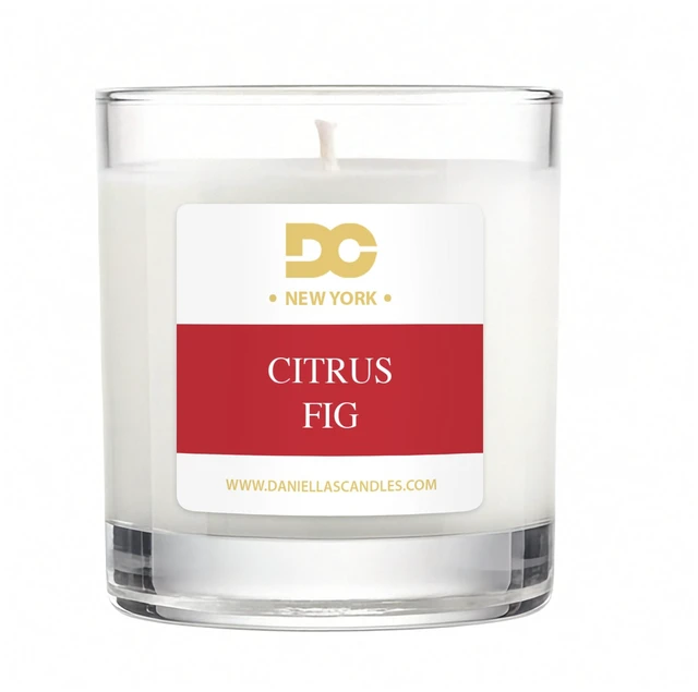 Alt view image 2 of 7 - DANIELLA'S CANDLES Citrus and Fig Luxury Scented Candle, Hand-Poured, Long Lasting, Clean Burning Up To 50 Hours, Natural Soy Wax
