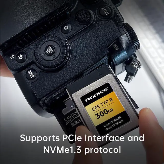 Alt view image 5 of 6 - RENICE 300GB CFexpress Type B 4.0 Memory Card- Up to 1750MB/ s Read Speed- 1700MB s Write-Support 12K HD Videos -for Photographer-videographers pSLC
