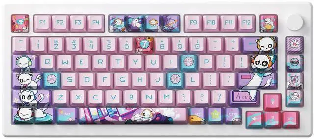 Main image of Akko Rapid Trigger Gaming Keyboard Magnetic Switches, MOD007B HE PC Hall Effect 8k Polling Rate Mechanical Keyboard with Knob, RGB Backlit (Creamy Yellow Magnetic Switch)