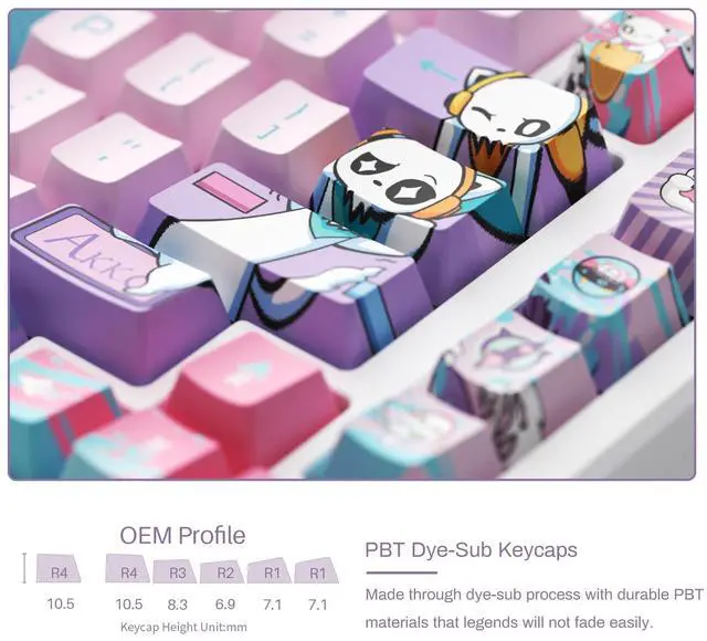 Alt view image 7 of 7 - Akko Rapid Trigger Gaming Keyboard Magnetic Switches, MOD007B HE PC Hall Effect 8k Polling Rate Mechanical Keyboard with Knob, RGB Backlit (Creamy Yellow Magnetic Switch)