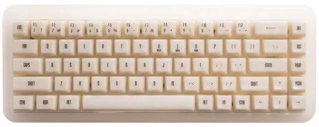 Main image of Akko YU01 Mechanical Keyboard Hot Swappable Gaming Keyboard with Transparent Keycaps RGB Backlit 2.4G Wireless/Bluetooth/Wired 68-key Keyboard for Mac & Win ( Antique Jade, V3 Piano Pro Switch)
