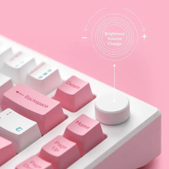 Alt view image 6 of 7 - Akko Magnetic Switches Rapid Trigger Gaming Keyboard, MOD007B HE PC World Tour Tokyo Wired/Wireless 75% 8k Polling Rate Mechanical Keyboard with Knob, RGB Backlit (Kailh Sakura Pink Magnetic Switch)