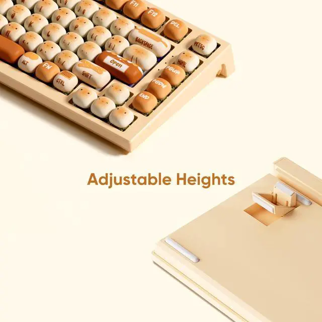 Alt view image 5 of 6 - MG75W Bun Wonderland Wireless Mechanical Keyboard 75% Hot-Swappable Dual-Mode Gaming Keyboard with PBT Dye-Sub MOG Profile Keycaps (Akko V3 Piano Switch Switch)