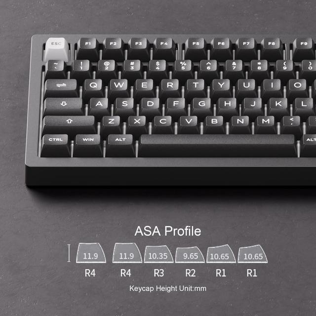 Alt view image 6 of 7 - MONSGEEK M1 V5 VIA Aluminum Mechanical Keyboard 75% Quick Release Gaming Keyboard with Knob 8000 mAh RGB Hot-swappable Pre-lubed Creamy Purple Switch