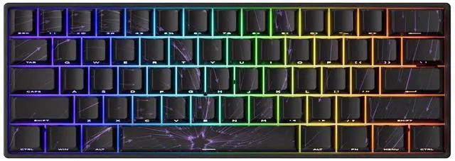 Main image of MONSGEEK FUN60 MAX Rapid Trigger Gaming Keyboard 8k SP Magnetic Switch HE Keyboard Multi-Modes Wireless 60% Nebula Black, Glare Magnetic Switch