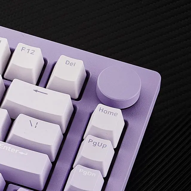 Alt view image 4 of 7 - MonsGeek M1W V3 Aluminum Mechanical Keyboard 75% RGB Hot-swappable Gaming Keyboard with Knob, 6000 mAH RGB Gradient Purple with PBT Double Shot Keycaps V3 Piano Pro