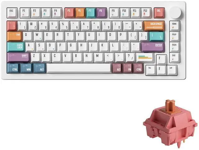 Main image of MONSGEEK M1 V5 VIA Aluminum Mechanical Keyboard 75% Quick Release Gaming Keyboard with Knob 8000 mAh RGB Hot-swappable Pre-lubed Rosewood Switch